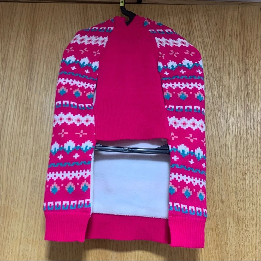 Novogratz Hooded Pink Dog Jacket - Size Medium